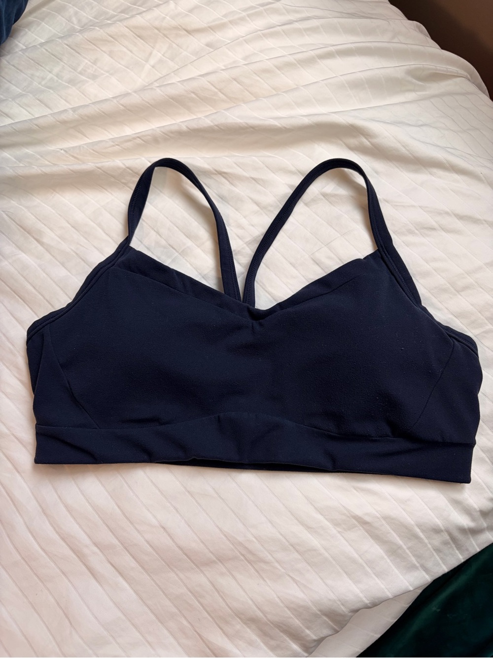 Athleta Navy Cross-Back Sports Bra